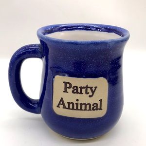 Muddy Waters Stoneware Coffee Mug “Party Animal”